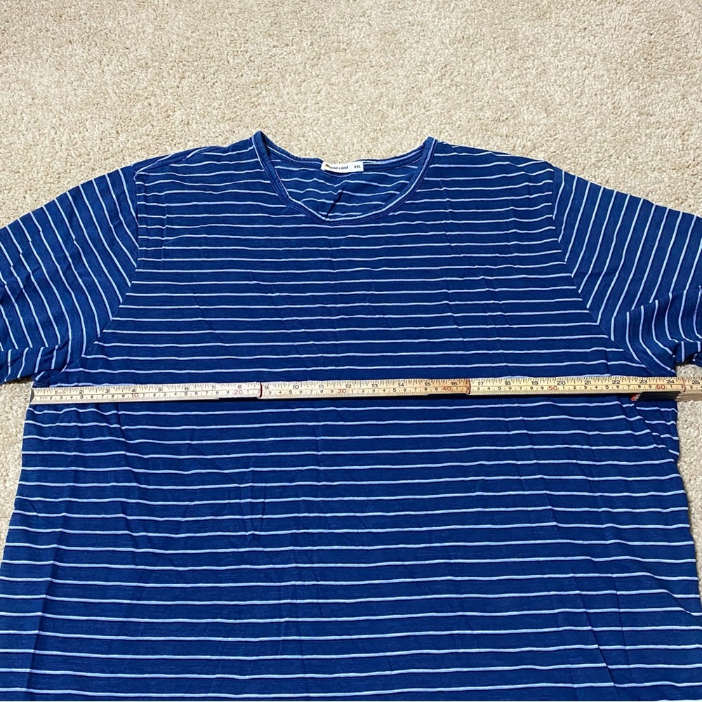 Marine Layer Signature Stripe Cotton Short Sleeve Tee Shirt Men’s Size XXL 2XL - Picture 4 of 7
